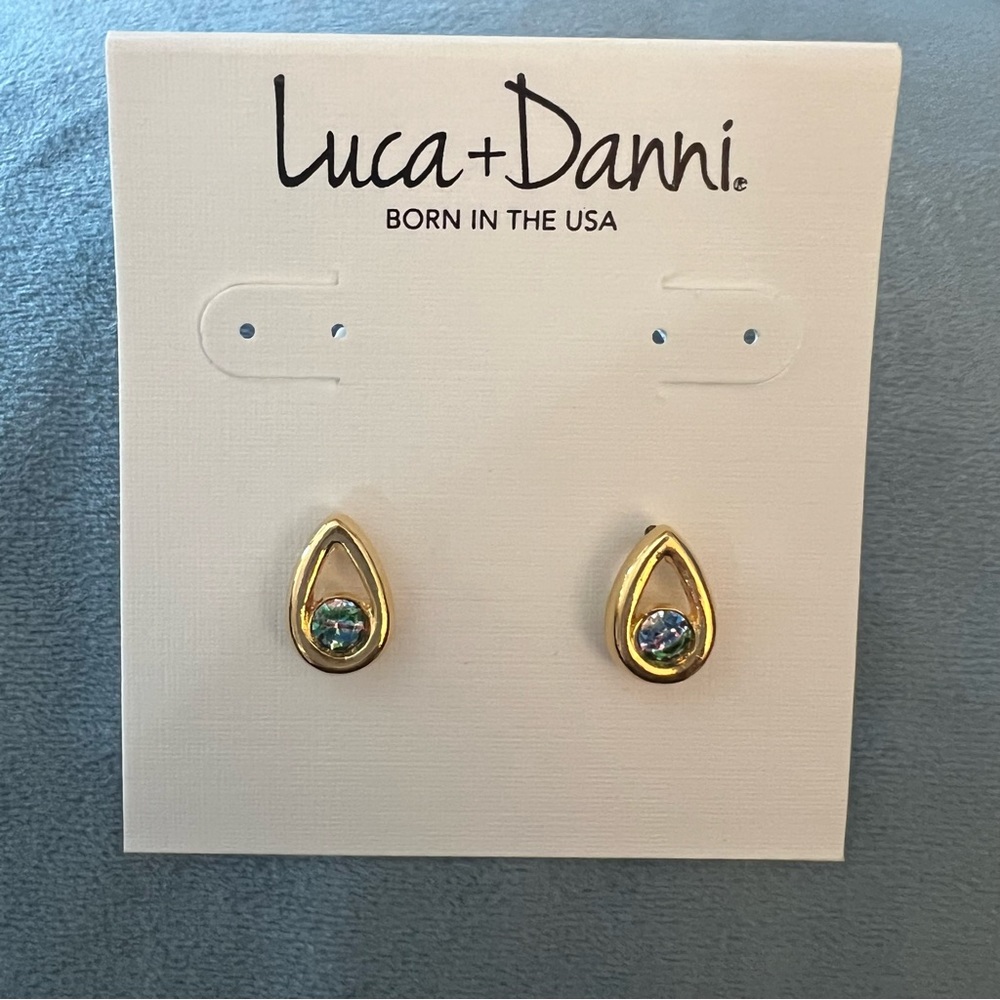 Luca + Danni Crystal Teardrop Earrings